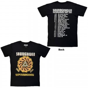Soundgarden Unisex Carbon T-Shirt: Superunknown Tour ´94 (Black) (Back Print) (X-Large)