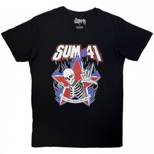 Sum 41 Unisex Carbon T-Shirt: All Killer No Filler Skeleton (Black) (X-Large)