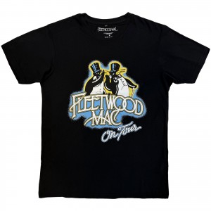 Fleetwood Mac Unisex Carbon T-Shirt: On Tour (Black) (XX-Large)