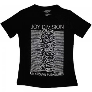 Joy Division Ladies T-Shirt: Unknown Pleasures FP (Black) (X-Small)