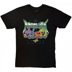 Space Jam Unisex T-Shirt: Monstars Homage (Black) (Medium)