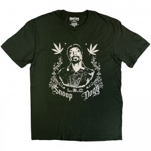 Snoop Dogg Unisex T-Shirt: L.B.C. (Green) (Medium)