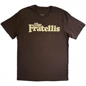 The Fratellis Unisex T-Shirt: Classic Logo (Brown) (Medium)