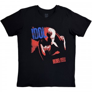 Billy Idol Unisex T-Shirt: Rebel Yell (Black)