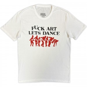 Madness Unisex T-Shirt: Fuck Art (White)