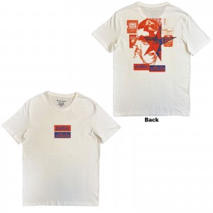 Billie Eilish Unisex T-Shirt: Tickets (White) (Back Print) (Large)