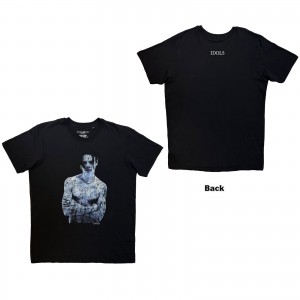 Yungblud Unisex T-Shirt: Portrait (Black) (Back Print) (Large)