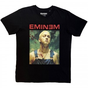 Eminem Unisex T-Shirt: Bloody (Black) (Large)