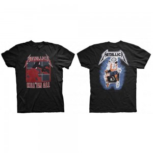 Metallica Unisex T-Shirt: Kill ´Em All (Black) (Back Print) (Large)