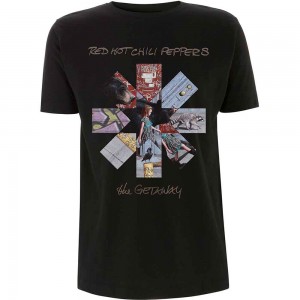Red Hot Chili Peppers Unisex T-Shirt: Getaway Album Asterisk (Black) (X-Large)