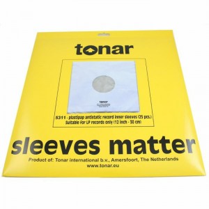 Tonar Plastipap Inner Sleeves (25-pack 40μm)