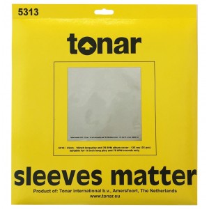 Tonar 10-inch Heavy Duty Clear Outer Sleeves 25-pack (125μm)