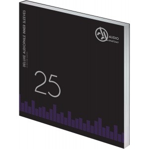 Audio Anatomy - 25 Creme LP - 12 Inch Inner Sleeves Audiophile Deluxe Poly-Lined Double Center Hole