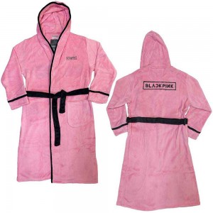 BlackPink Unisex Bathrobe: Logo (Pink) (Back Print) (Medium - Large)