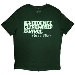 Creedence Clearwater Revival Unisex T-Shirt: Green River (Irish Green) (X-Large)