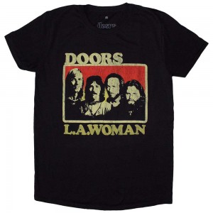 The Doors Unisex T-Shirt: LA Woman (Black) (Medium)