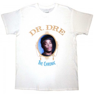 Dr. Dre Unisex T-Shirt: The Chronic (White) (X-Large)