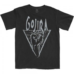 Gojira Unisex T-Shirt: Power Glove (Black) (X-Large)