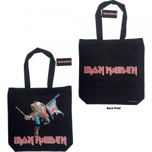 Iron Maiden Cotton Tote Bag: Trooper (Multicolour) (Back Print)