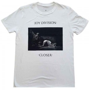 Joy Division Unisex T-Shirt: Classic Closer (White) (Medium)