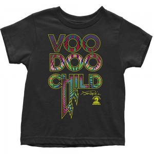 Jimi Hendrix Kids Toddler T-Shirt: Voodoo Child (Black) (2 Years)