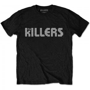 The Killers Unisex T-Shirt: Dots Logo (Black) (Medium)