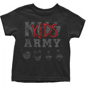 KISS Kids Toddler T-Shirt: Army (Black) (2 Years)