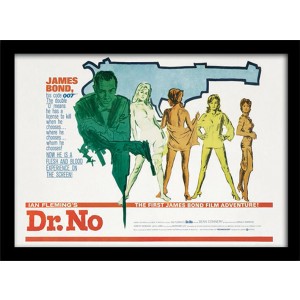 JAMES BOND DR. NO 30cm X 40cm FRAMED POSTER