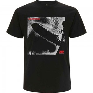 Led Zeppelin Unisex T-Shirt: 1 Remastered Cover (Black) (Medium)