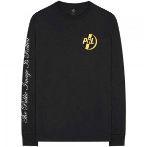 PIL (Public Image Ltd) Unisex Long Sleeve T-Shirt: Image is Rotten (Black) (Sleeve Print) (Medium)