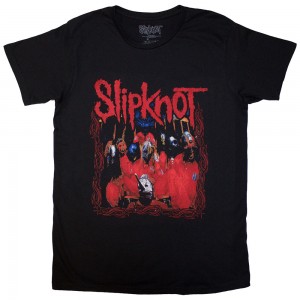Slipknot Unisex T-Shirt: Band Frame (Black) (Medium)