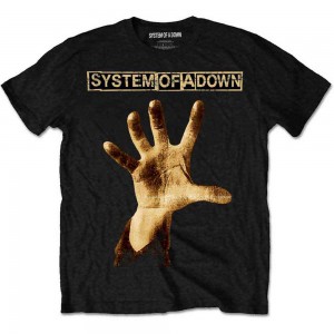 System Of A Down Unisex T-Shirt: Hand (Black) (Medium)