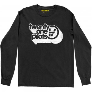 Twenty One Pilots Unisex Long Sleeve T-Shirt: Vessel Vintage (Black) (Medium)