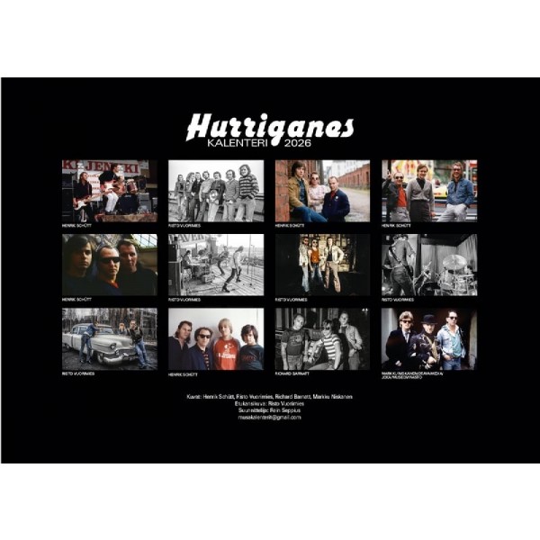 Hurriganese kalender 2026