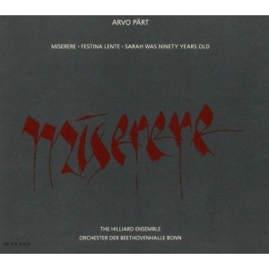 Arvo Pärt: Miserere (1991) (CD)