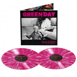 Green Day - Saviors (2024) (Deluxe) (2x Pink White Splatter Vinyl)