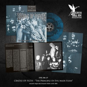 Cradle of Filth - The Principle Of Evil Made Flesh (1994) (Ltd. Aqua Blue/Black 2025 Re-Release Vinyl)