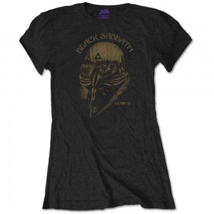 Black Sabbath Ladies Retail Pack T-Shirt: US Tour 1978 (Black) (Large)