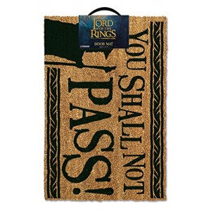 LORD OF THE RINGS YOU SHALL NOT PASS DOORMAT