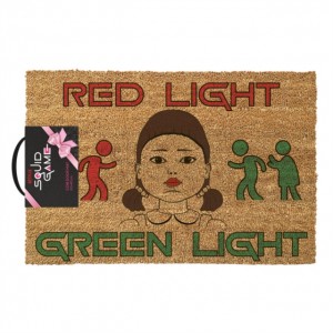 Squid Game Doll Red Light Green Light Door Mat