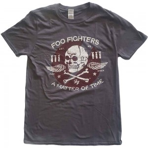 Foo Fighters Unisex T-Shirt: Matter of Time (Charcoal Grey) (Small)