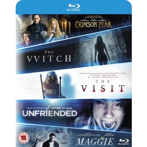 The Witch + Crimson Peak + Maggie + The Visit + Unfriended (5x Blu-ray)