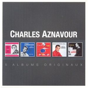 CHARLES AZNAVOUR-5 ALBUMS ORIGINAUX