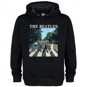 Beatles Abbey Road Amplified Black Medium Hoodie Sweatshirt