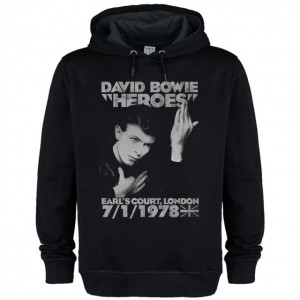 David Bowie Heroes Amplified Black XX-Large Hoodie Sweatshirt