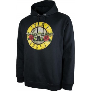 Guns N Roses Drum Amplified Black Large Hoodie Sweatshirt