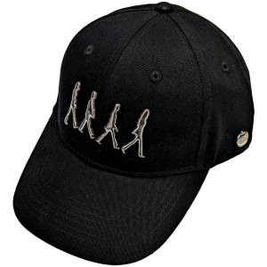 The Beatles Unisex Baseball Cap: Abbey Road Silver Side Apple (Black) (Badge)