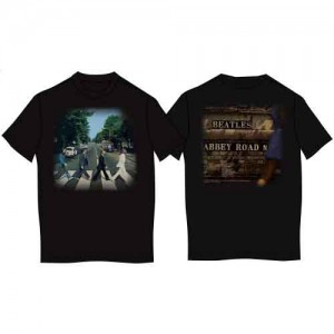 The Beatles Unisex T-Shirt: Vintage Abbey Road (Black) (Back Print) (XX-Large)