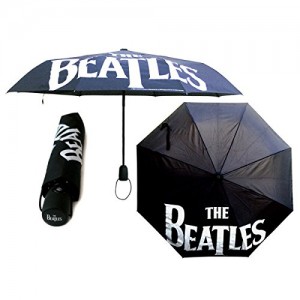 The Beatles Umbrella: Drop T Logo (Black) (Retractаble)