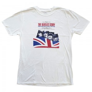 The Beatles Unisex T-Shirt: The Beatles Story (White) (X-Large)